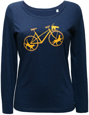 plotz loopfiets longsleeve navy