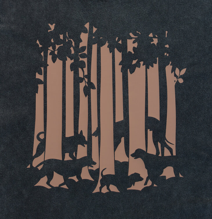 plotz bosuitje dyed black