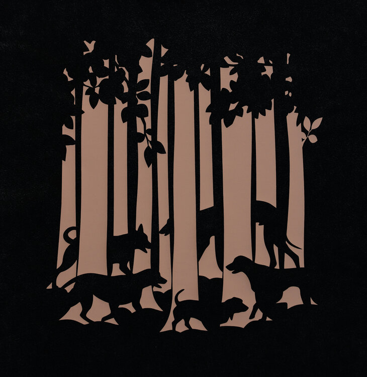 plotz bosuitje dyed black